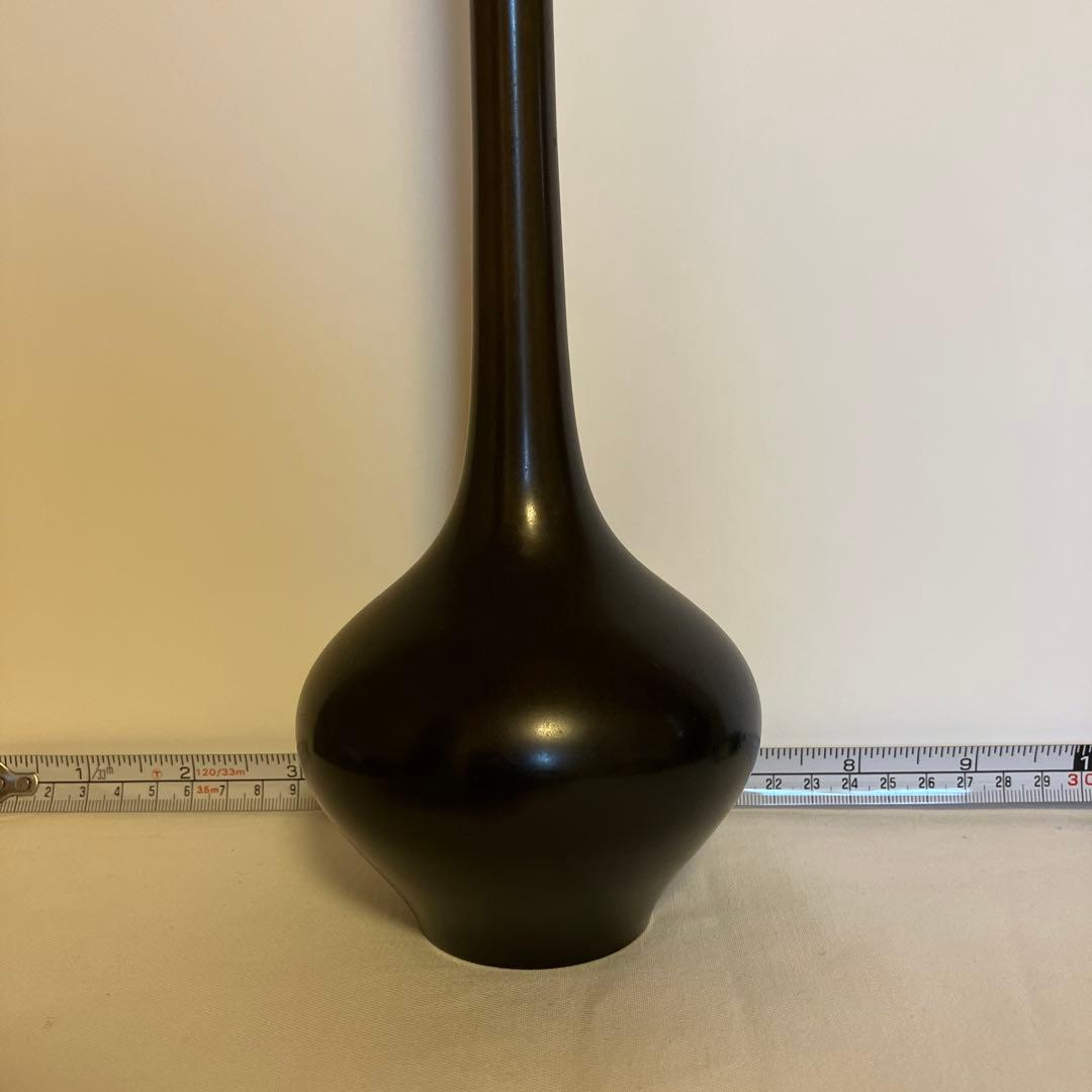 Ichinose Sochin Shimokabura Flower Vase Hanaire Copper with Tomobako