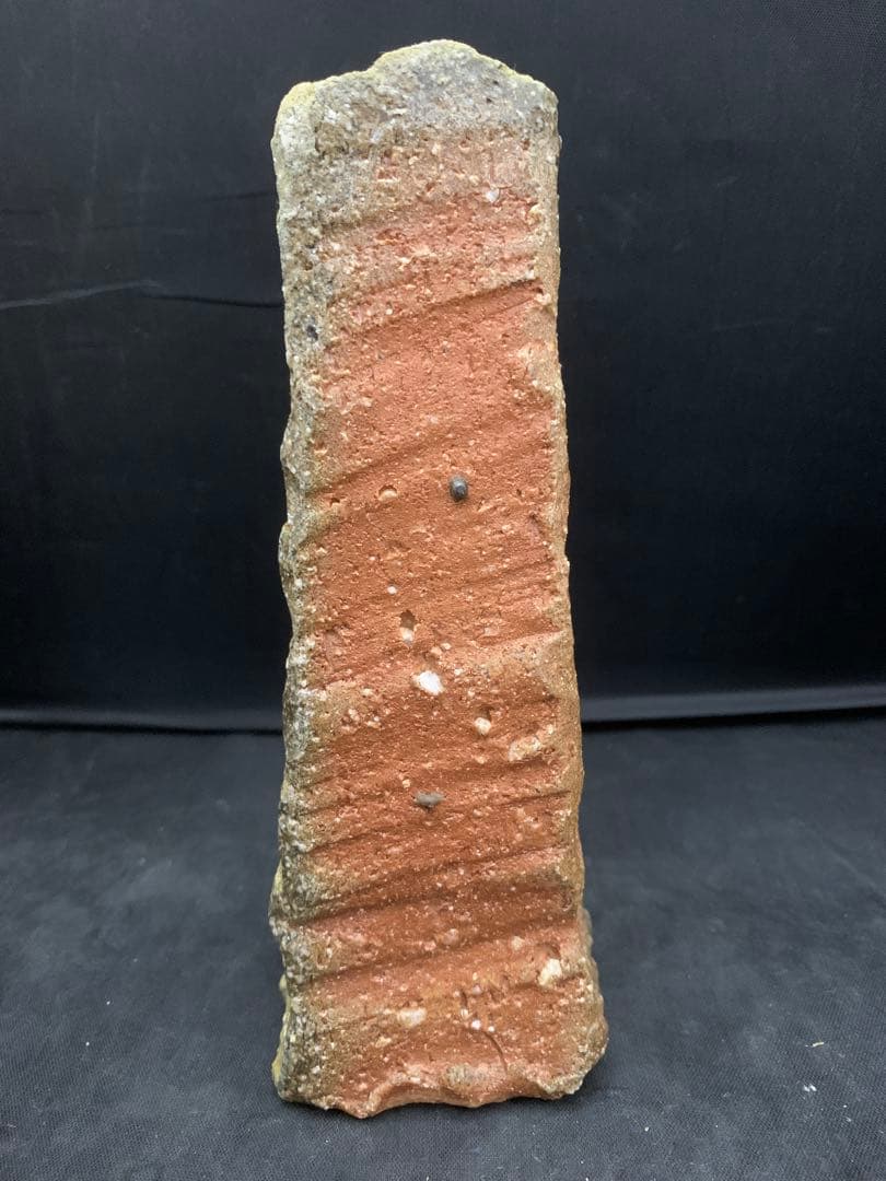 Kiyoko Koyama Shigaraki Ware Cylindrical Vase with Tomobako
