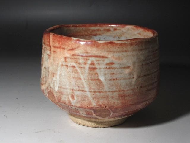 Kato Takuo Shino Chawan Tea Bowl, Living National Treasure, Mino Ware