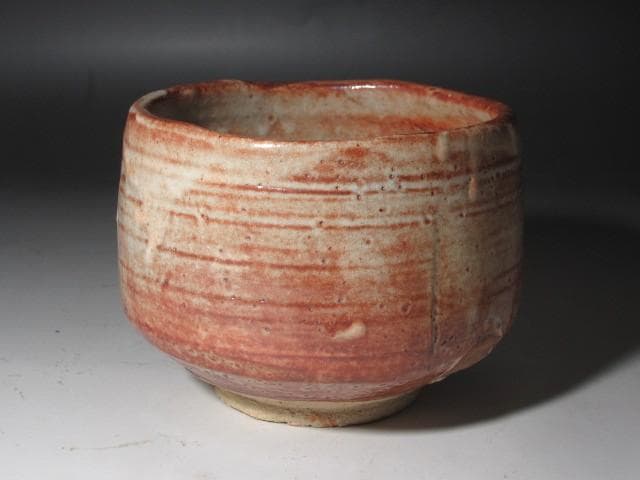 Kato Takuo Shino Chawan Tea Bowl, Living National Treasure, Mino Ware