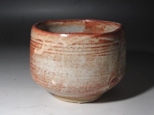 Kato Takuo Shino Chawan Tea Bowl, Living National Treasure, Mino Ware