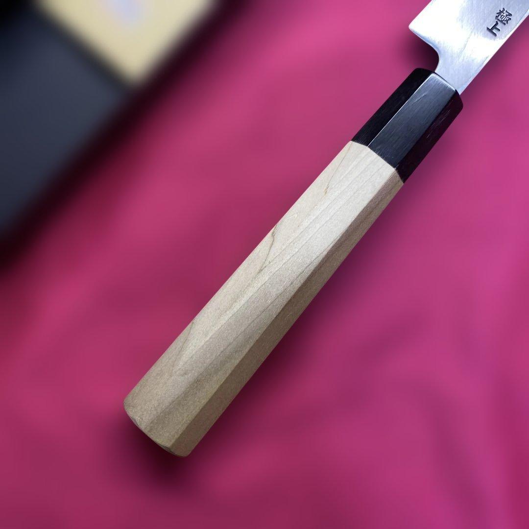 Aoni Steel Takohiki Sashimi Knife 330mm Single-Bevel Right-Handed Buffalo Horn Handle