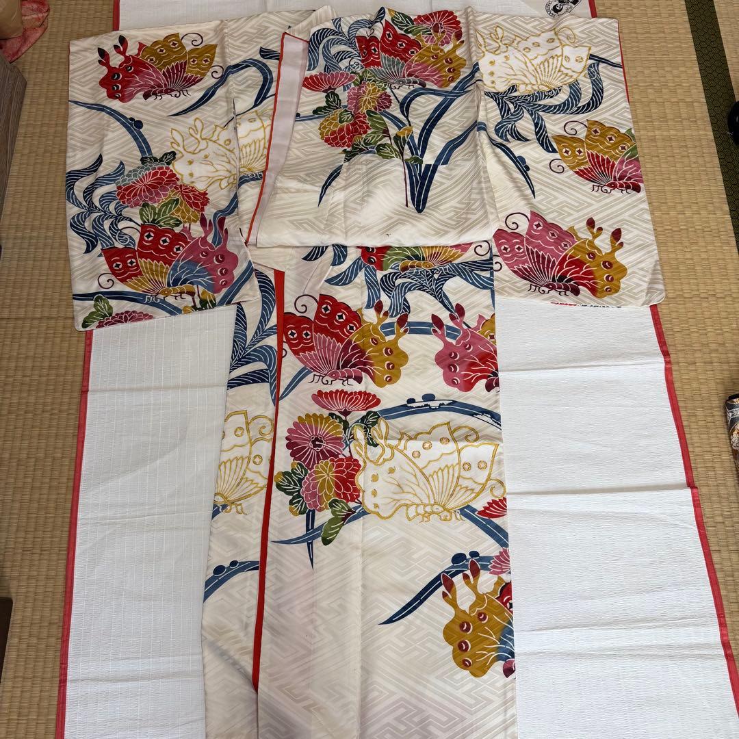 Kuriyama Kichisaburo Homongi Kimono Pure Silk Tall Size Formal Wear