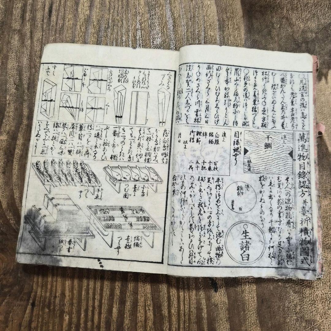 Antique Japanese Woodblock Book Ko-Utai 130 Ban Noh Chant Illustrated Edo Tenpo