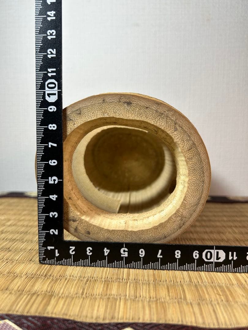 Hosotani Katsudo Bamboo Ichijugiri Flower Vase "Washin", Daitokuji, with Box