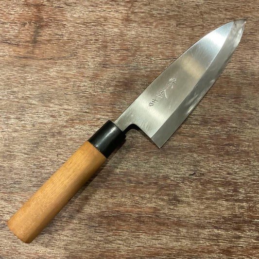 Minamoto Kanekichi Yagi Deba Knife Japanese Kitchen Knife Buffalo Horn Kyoto