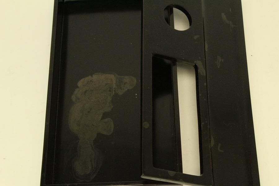 Japanese Maki-e Lacquer Suzuri-bako Writing Box and Inkstones Set 13.5 cm x 24.8 cm