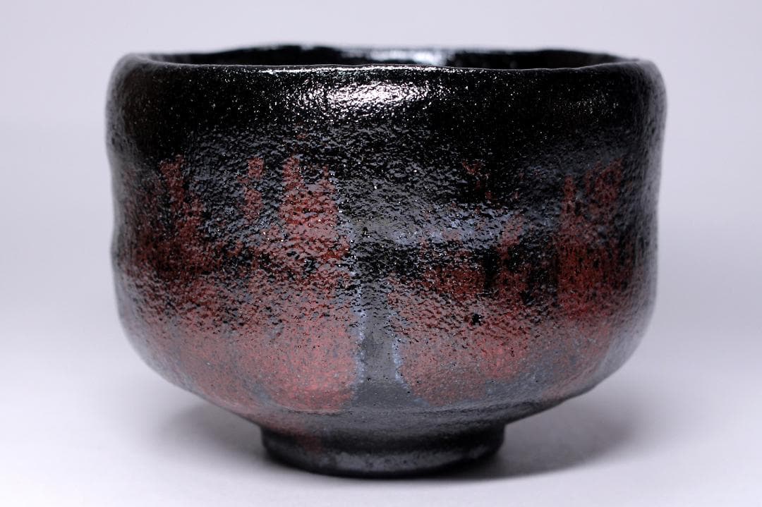 Sasaki Shoraku Black Chawan Tea Bowl Nonko Inazuma Utsushi with Box