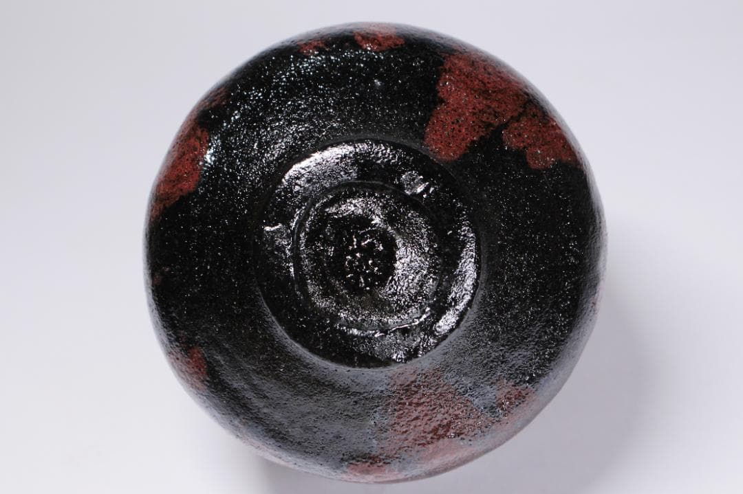 Sasaki Shoraku Black Chawan Tea Bowl Nonko Inazuma Utsushi with Box