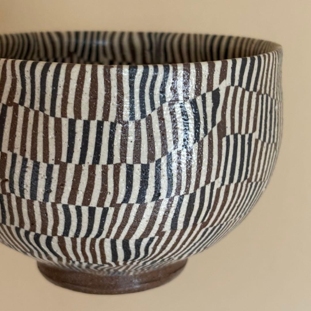 Neriage Matcha Tea Bowl by Norio Mizuno, Seto Ware, Signed Box and Cloth