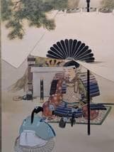 Nishibori Tosui Hanging Scroll, Nanko Father and Son, Japanese History Painting