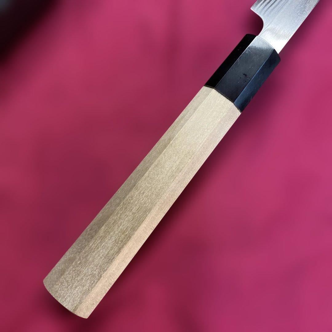 AUS-10 High Carbon Stainless Takohiki Knife Suminagashi Damascus Double-Edged 270mm
