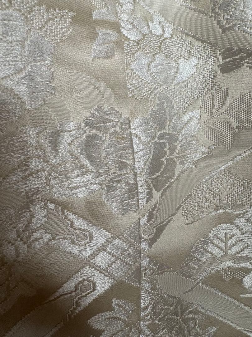 Shiromuku Bridal Kimono Silk Phoenix Four Seasons Floral Woven with Partial Embroidery