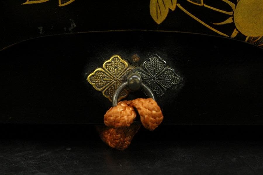 Antique Japanese Maki-e Lacquer Fumibako Letter Box Writing Document Case