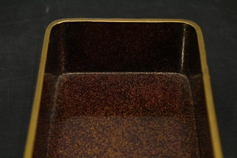 Antique Japanese Maki-e Lacquer Fumibako Letter Box Writing Document Case