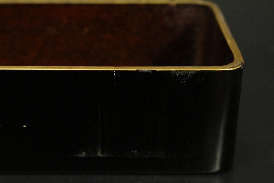 Antique Japanese Maki-e Lacquer Fumibako Letter Box Writing Document Case