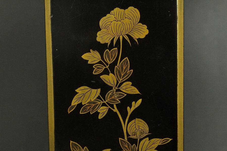 Antique Japanese Maki-e Lacquer Fumibako Letter Box Writing Document Case
