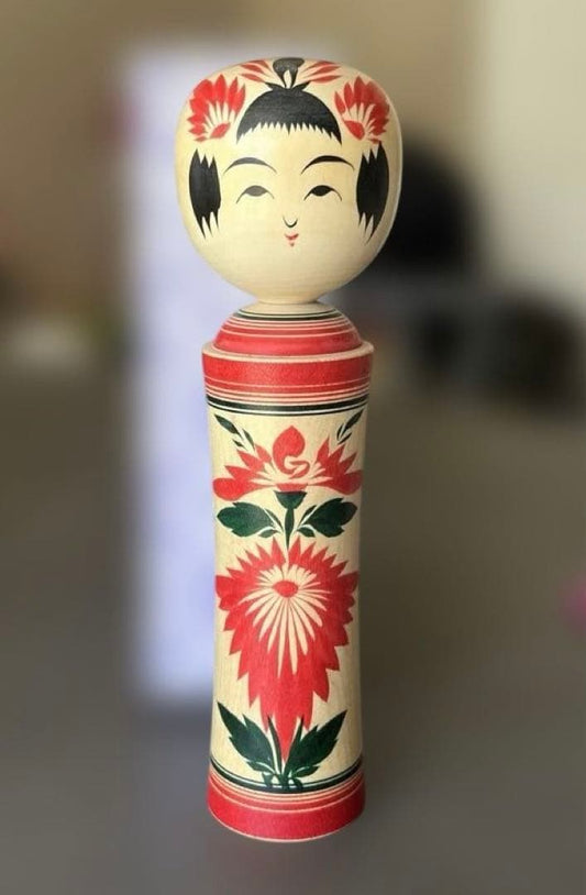 Kumagai Tadashi Naruko Kokeshi Wooden Doll, Traditional Japanese Folk Craft
