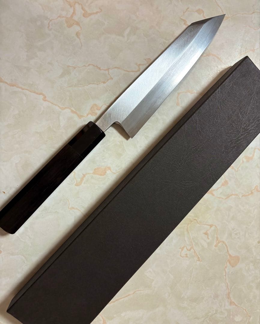 Ginsan Steel Multi-purpose Wa-Bocho Japanese Knife Single-bevel 180mm 6-sun