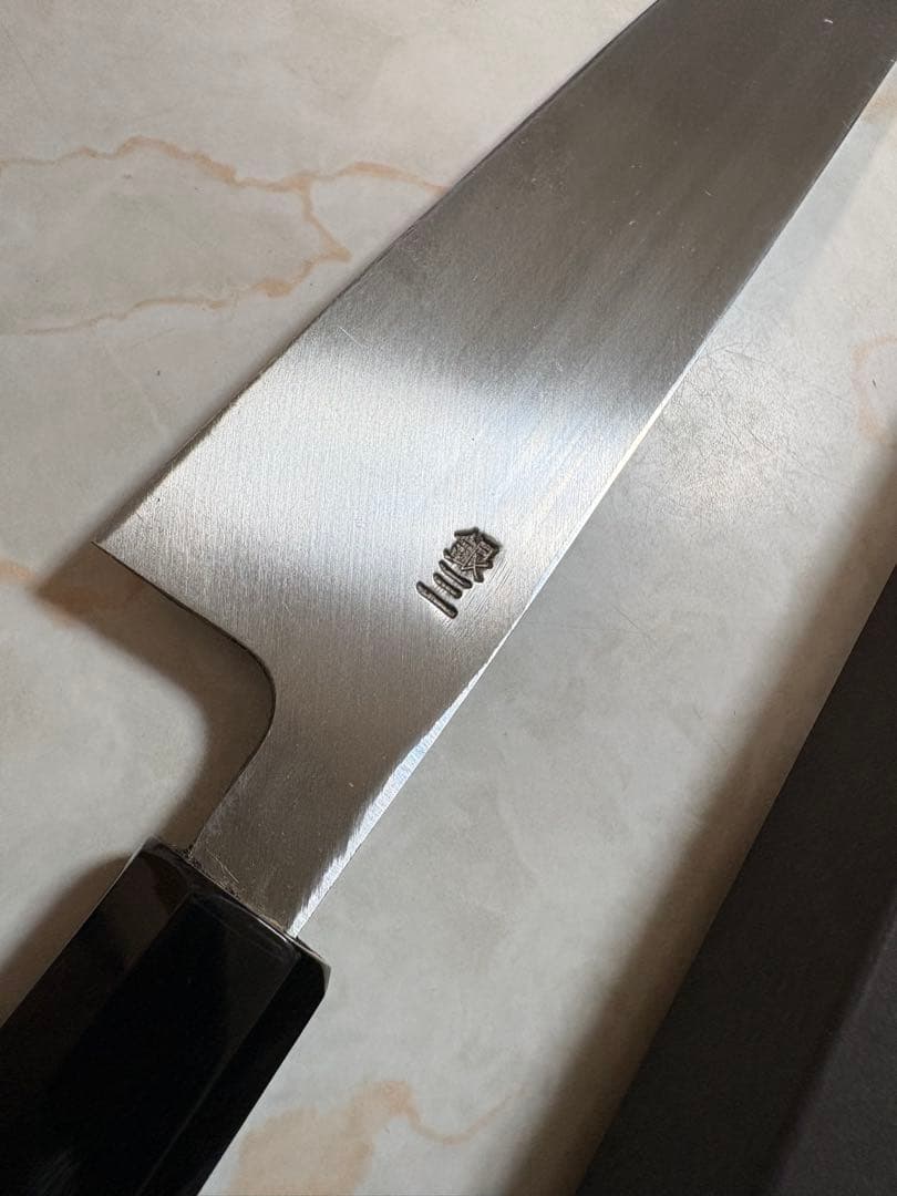 Ginsan Steel Multi-purpose Wa-Bocho Japanese Knife Single-bevel 180mm 6-sun
