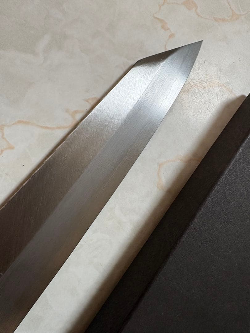Ginsan Steel Multi-purpose Wa-Bocho Japanese Knife Single-bevel 180mm 6-sun