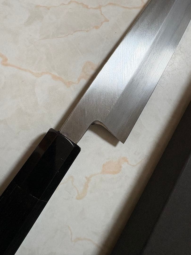 Ginsan Steel Multi-purpose Wa-Bocho Japanese Knife Single-bevel 180mm 6-sun