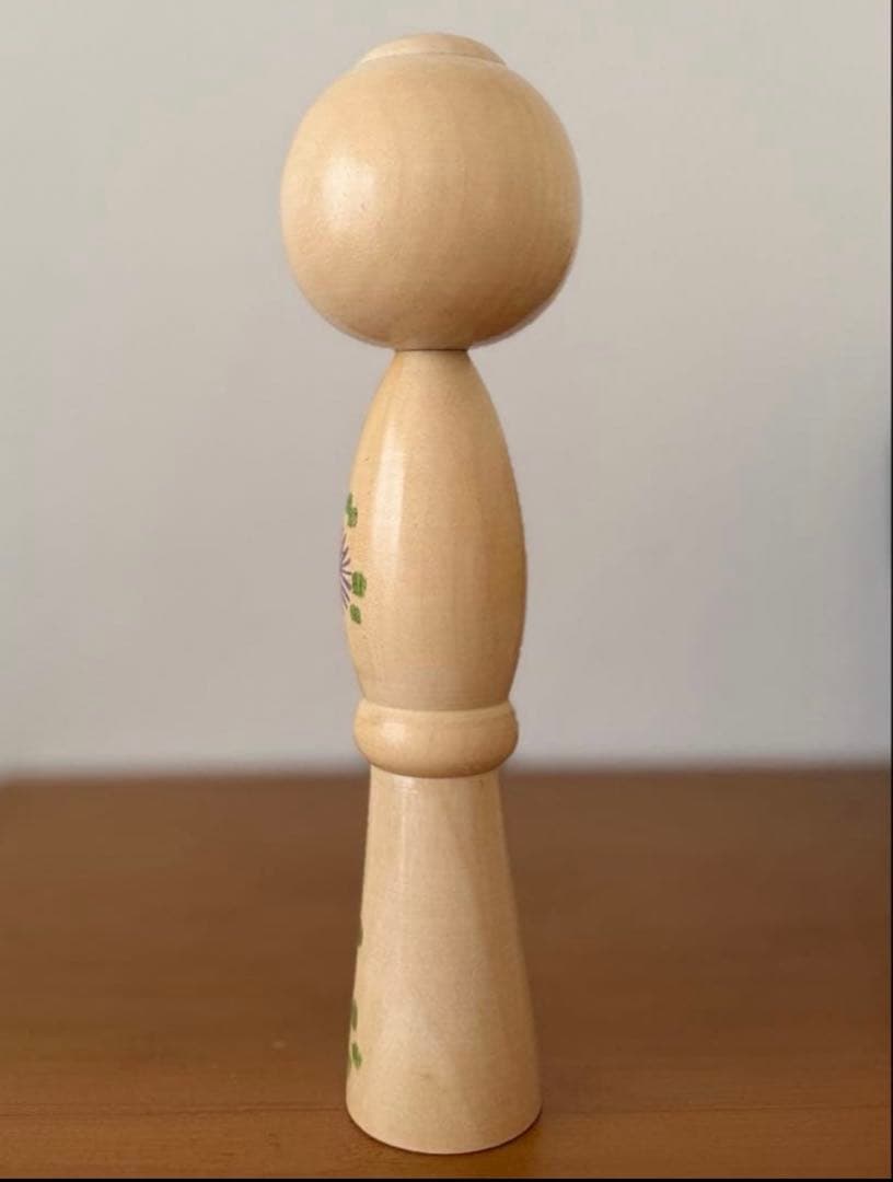 Showa Retro Creative Kokeshi Doll by Yajima Suihou 23 cm with Stand, Vintage