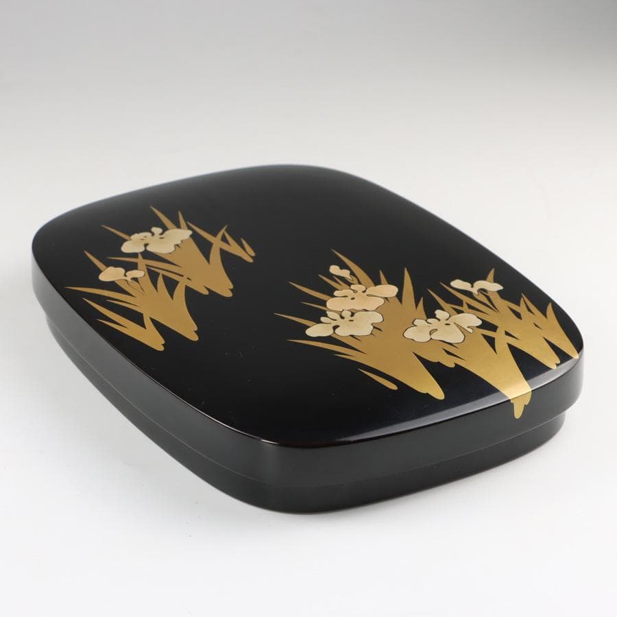 Heiando Korin Maki-e Lacquer Suzuribako Inkstone Box with Tomobako