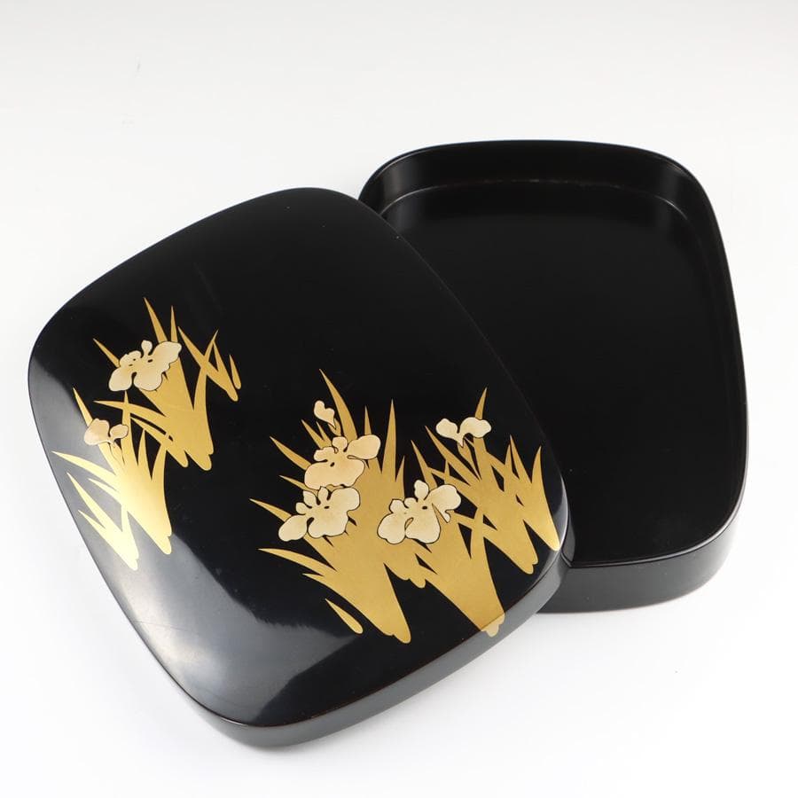 Heiando Korin Maki-e Lacquer Suzuribako Inkstone Box with Tomobako