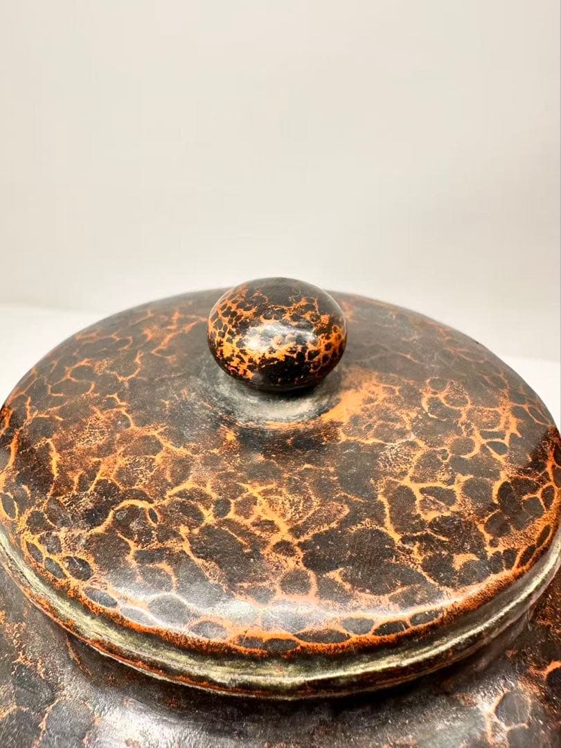 Gyokusendo Yuwakashi Kettle Dobin Copper Tsuiki Hammered Signed with Box