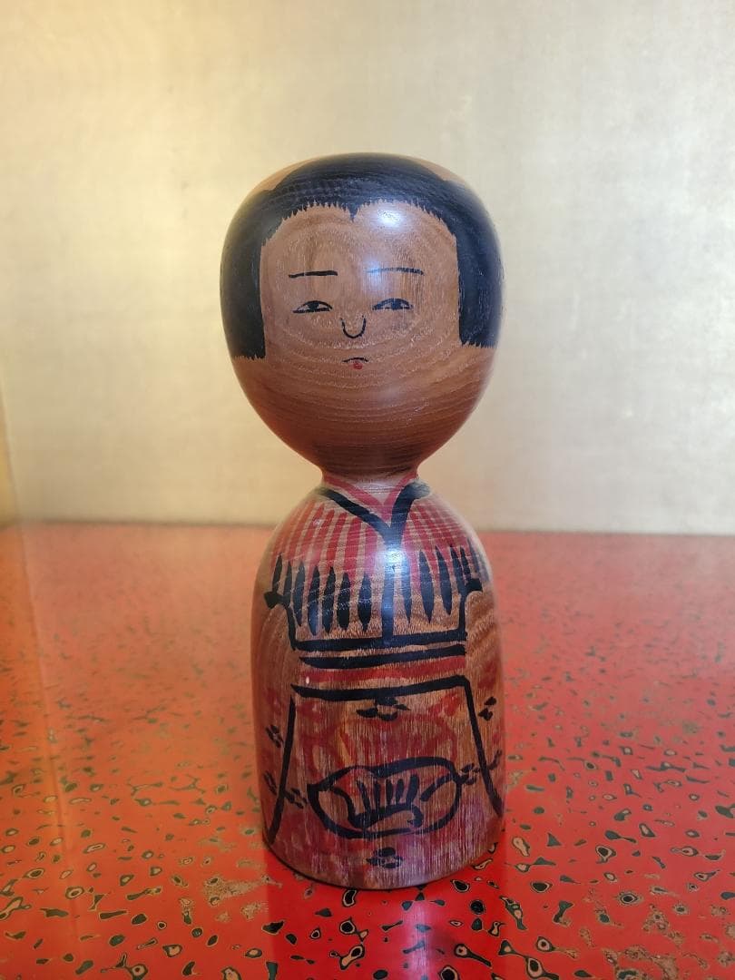 Kyutaro Ogura Kokeshi Doll Enju Wood, Modern Master Craftsman