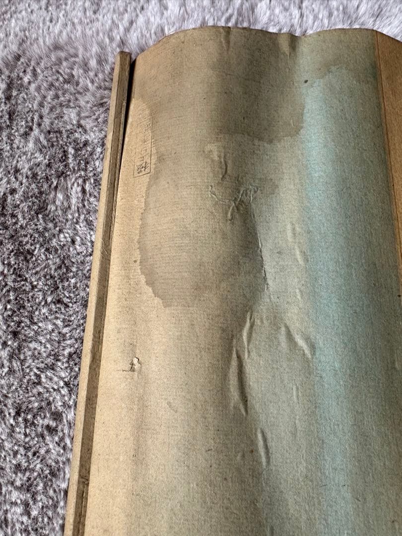Japanese Hanging Scroll Kakejiku Mounted Samurai Warrior Musha-e Painting