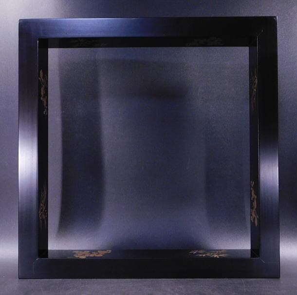 Watanabe Shinichi Robuchi Hearth Frame Wajima Lacquer Shikunshi Kodaiji Maki-e Shin-nuri