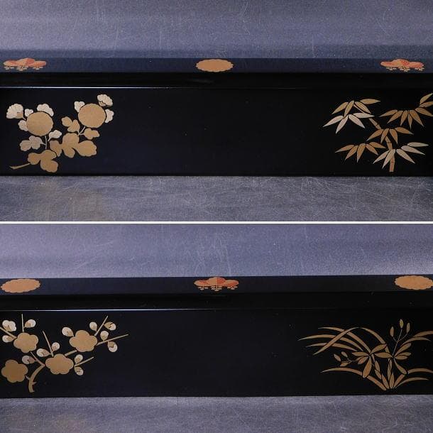 Watanabe Shinichi Robuchi Hearth Frame Wajima Lacquer Shikunshi Kodaiji Maki-e Shin-nuri