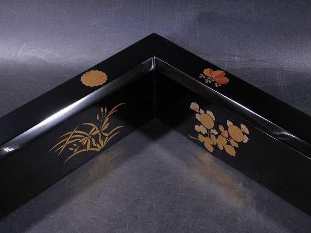 Watanabe Shinichi Robuchi Hearth Frame Wajima Lacquer Shikunshi Kodaiji Maki-e Shin-nuri