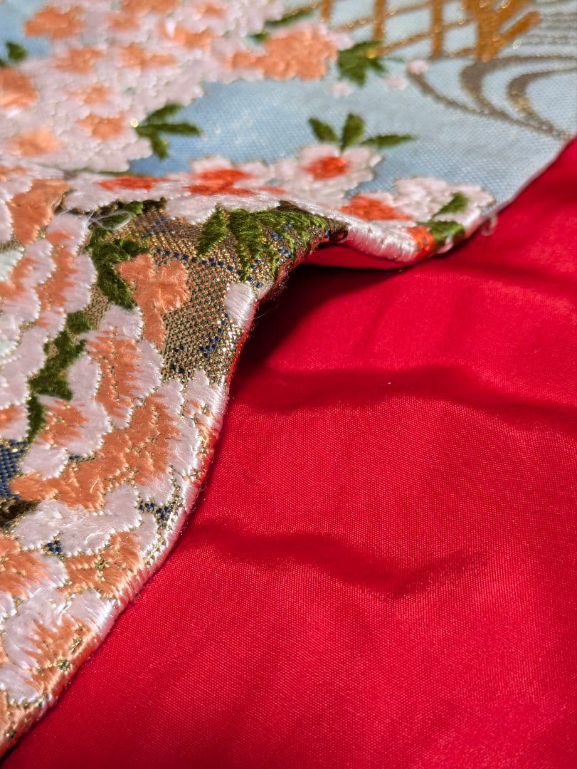 Iro-uchikake Wedding Kimono Karaori Silk with Cranes, Phoenix, Pine and Seasonal Flowers