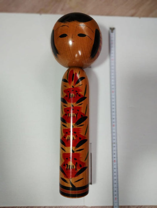 Nidaime Daien (Chiyoko Hamazu) Yajiro Traditional Kokeshi Wooden Doll 46 cm
