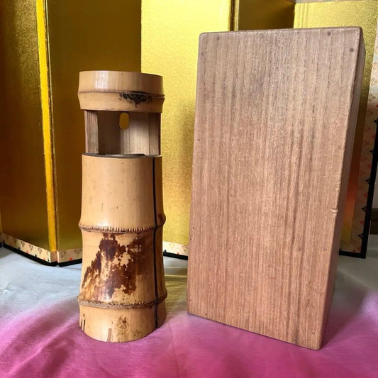 Bamboo Ichijugiri Hanaire Flower Vase 'Hatsuzora' with Box
