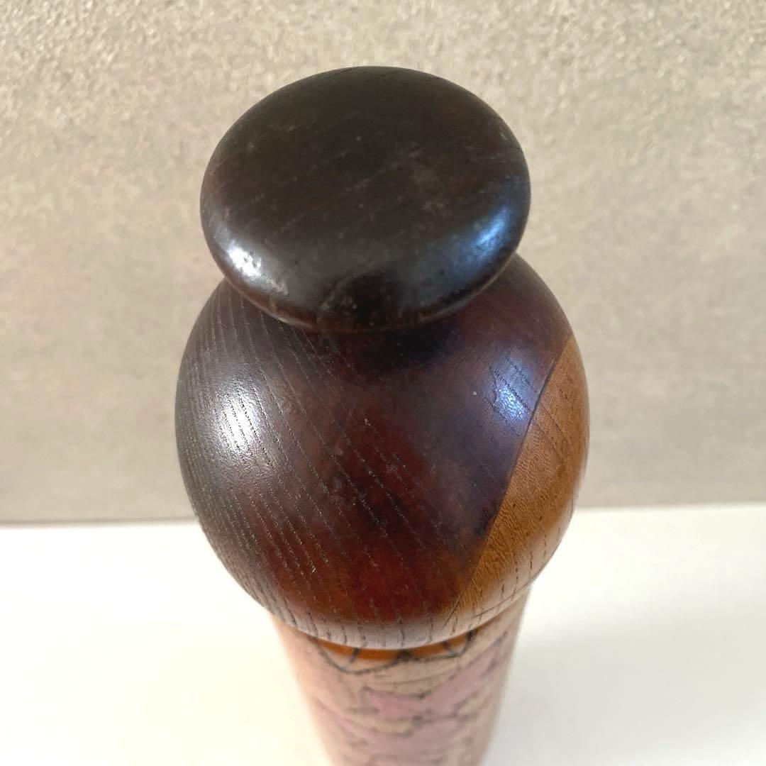 Large 43 cm Creative Kokeshi Doll by Toa Sekiguchi, Maple Kimono Design