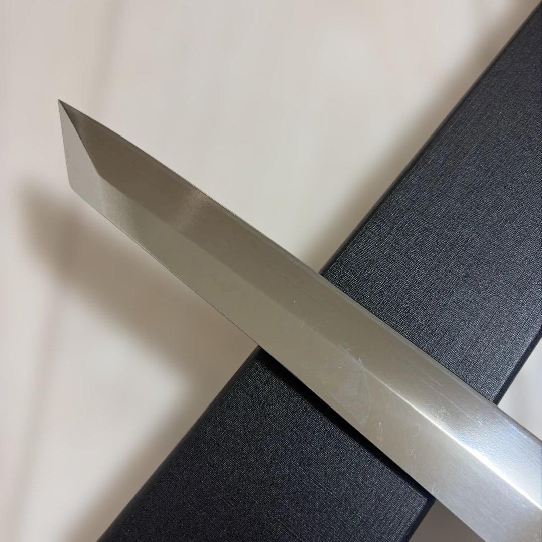 VG-10 Honyaki Kiritsuke Yanagiba Sushi Knife Mirror Polished Ebony Handle 270mm