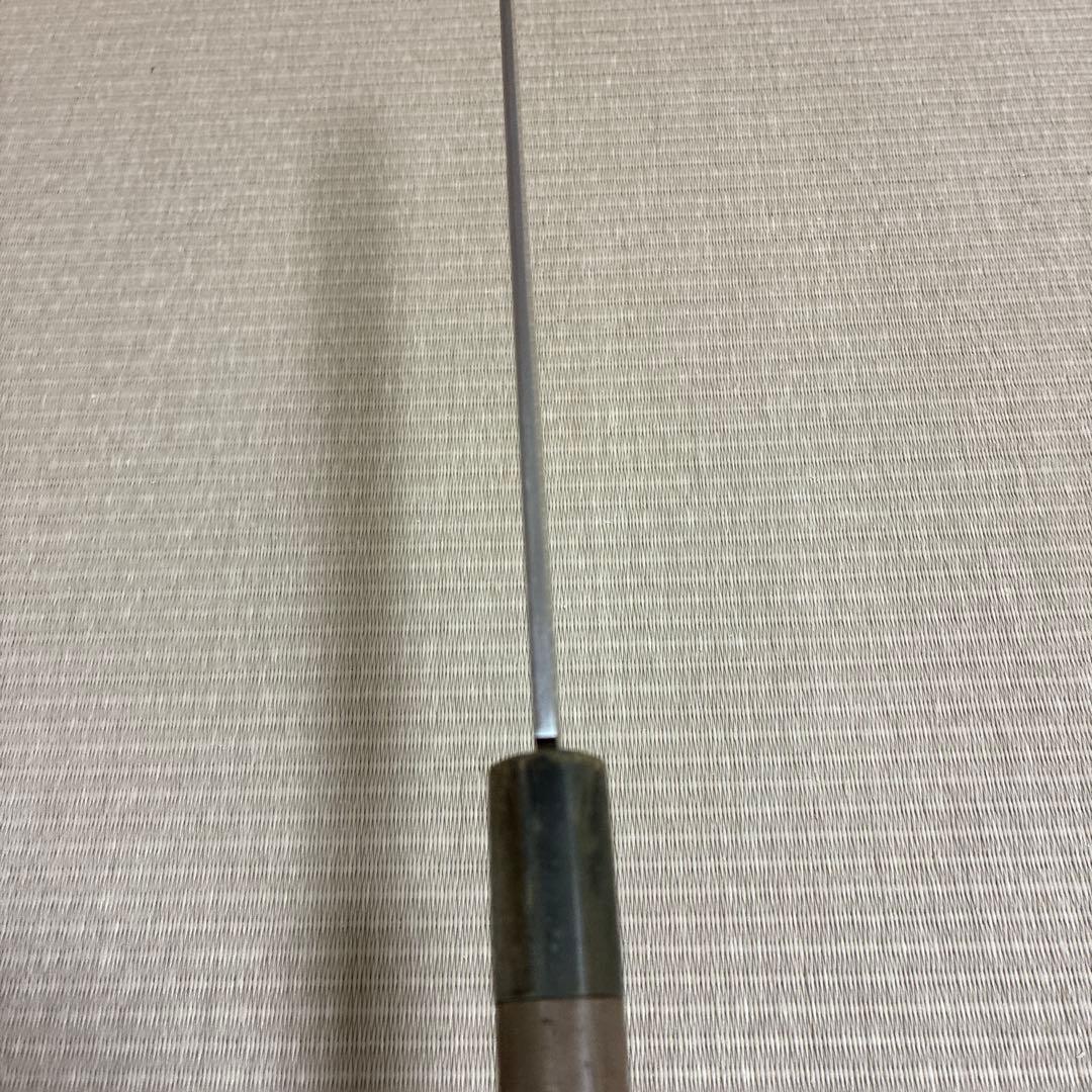 Sakai Ichimonji Tadakuni Yanagiba Knife Ginsan Steel Black Buffalo Octagonal Handle