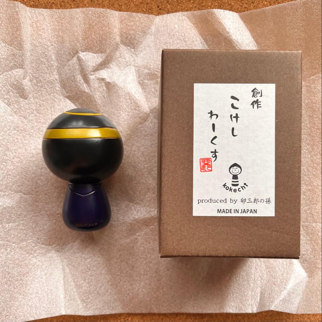 Golden Kamuy Sergeant Tsukishima Kokeshi Doll by Usaburo no Mago Sosaku Kokeshi Works