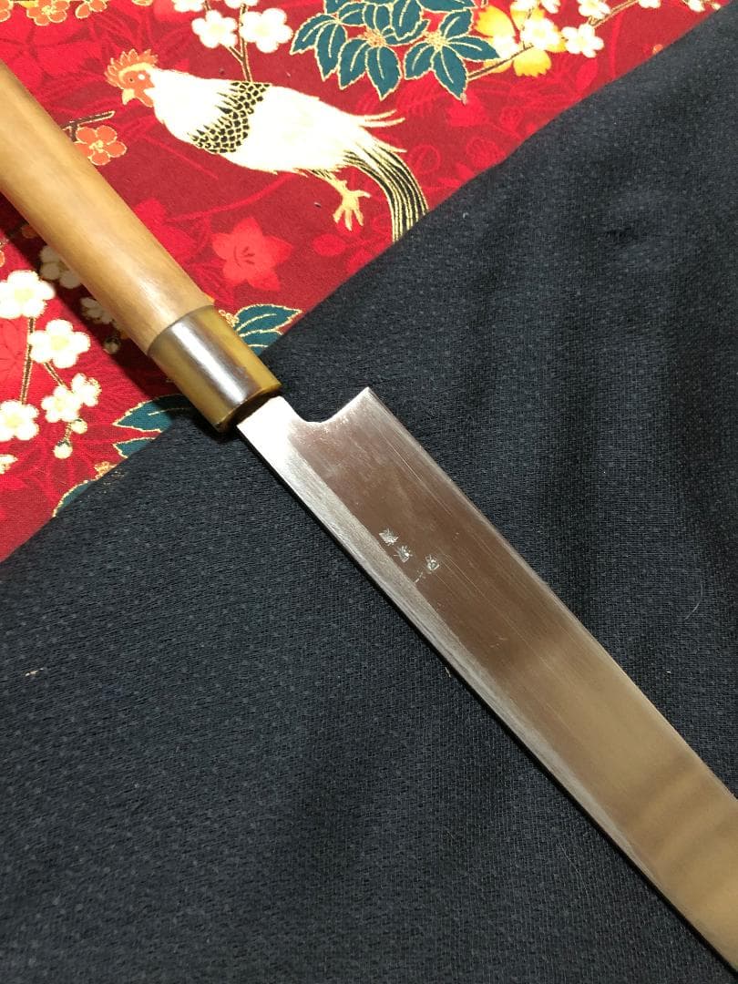 Sakai Kiku Yanagiba Sashimi Knife Aoko Blue Steel Hontanren Buffalo Horn 27cm