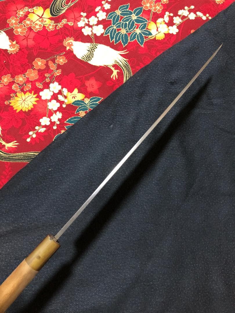 Sakai Kiku Yanagiba Sashimi Knife Aoko Blue Steel Hontanren Buffalo Horn 27cm