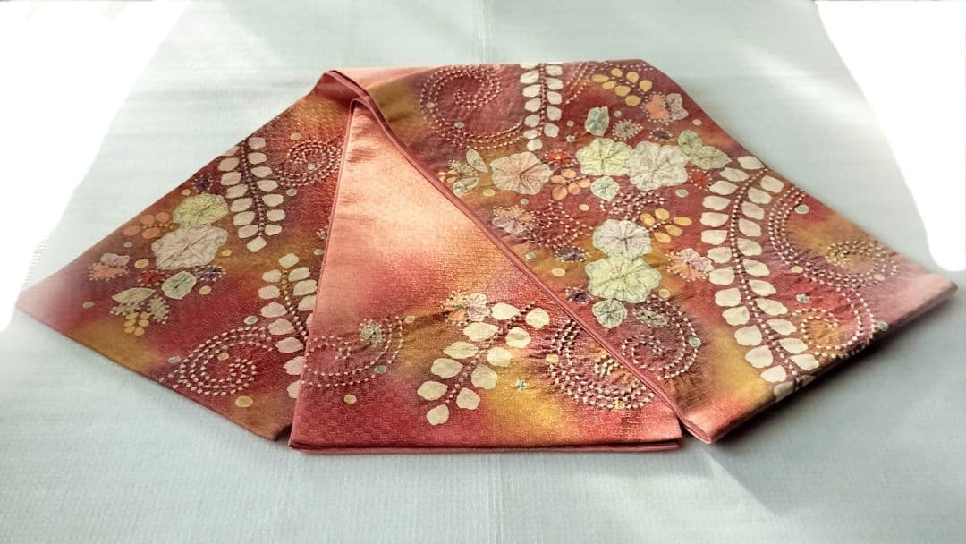 Yamato Houmongi Kimono & Fukuro Obi Set Tsujigahana Shibori Kinsai Silk