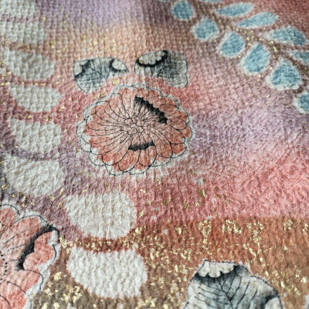 Yamato Houmongi Kimono & Fukuro Obi Set Tsujigahana Shibori Kinsai Silk