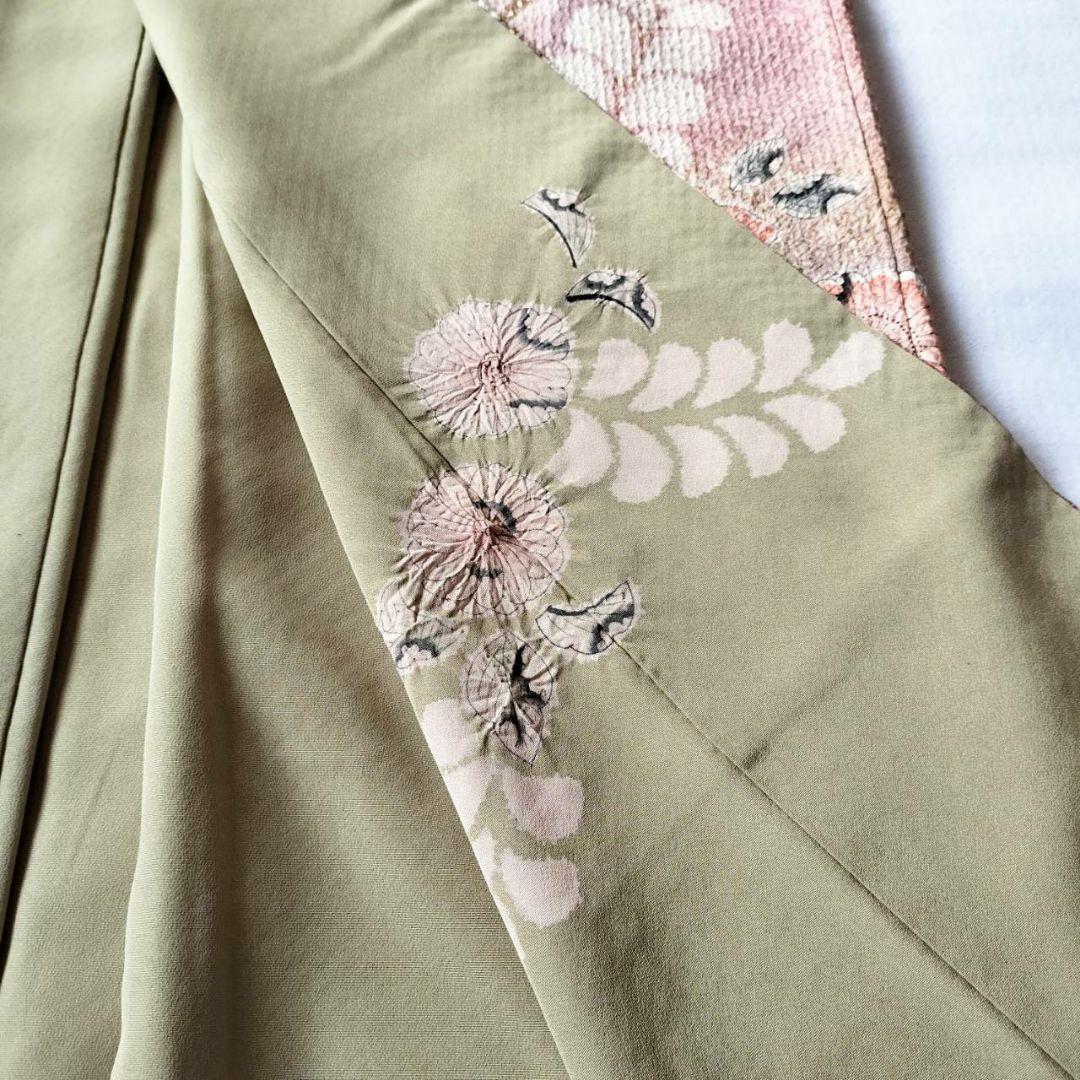 Yamato Houmongi Kimono & Fukuro Obi Set Tsujigahana Shibori Kinsai Silk