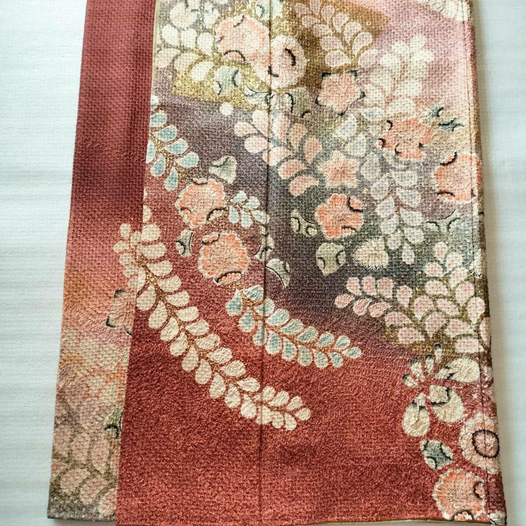 Yamato Houmongi Kimono & Fukuro Obi Set Tsujigahana Shibori Kinsai Silk
