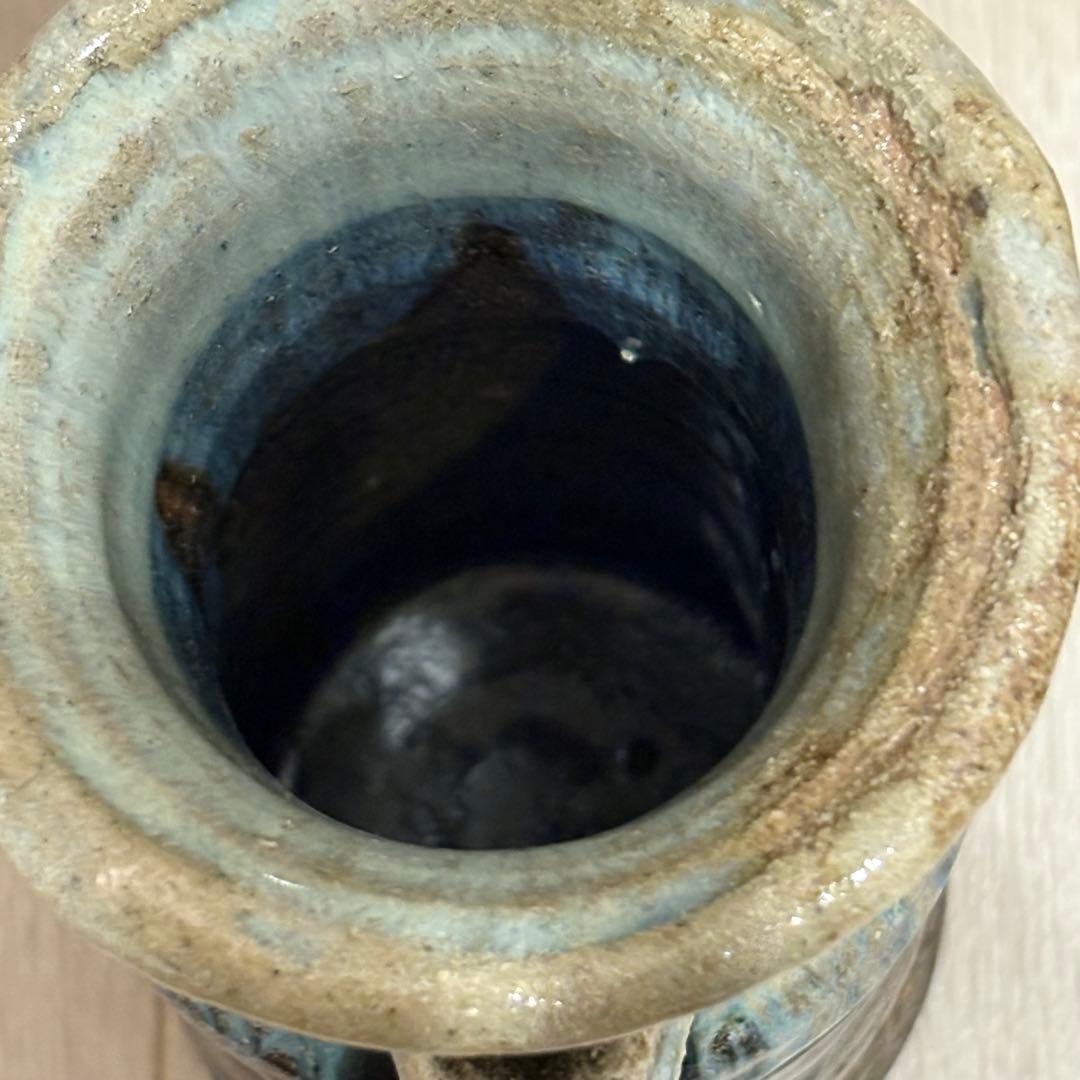 Toan Karatsu Ware Flower Vase Hanaire with Tomobako Wood Box