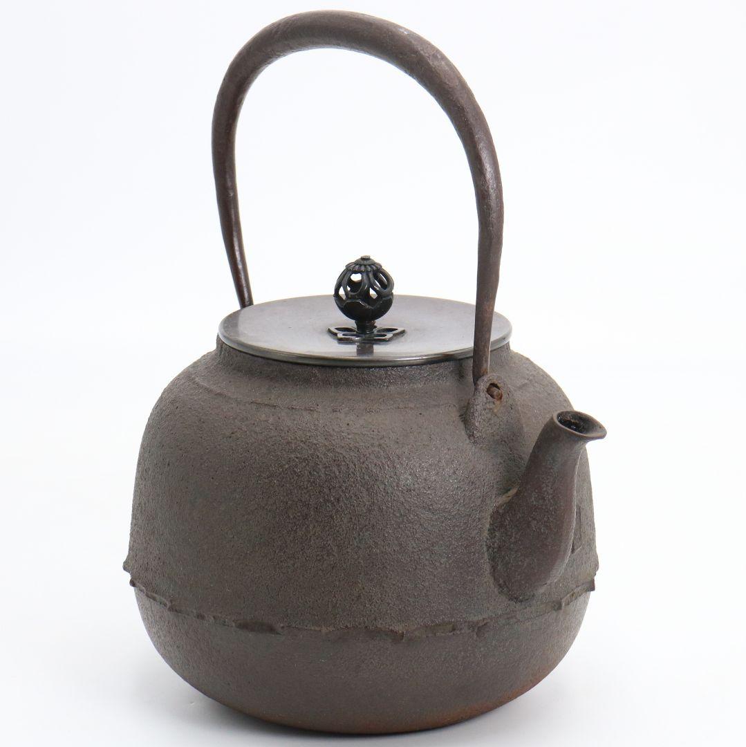 Kikuchi Masamitsu Shingata Tetsubin Iron Kettle for Sencha with Original Box